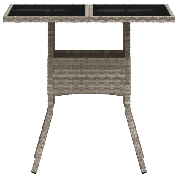 Grauer Gartentisch Actiunea 80x80x75cm (Polyrattan)