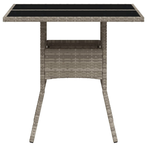 Grauer Gartentisch Actiunea 80x80x75cm (Polyrattan)