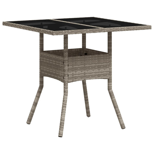 Grauer Gartentisch Actiunea 80x80x75cm (Polyrattan)