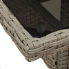 Grauer Gartentisch Actiunea 80x80x75cm (Polyrattan)