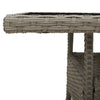 Grauer Gartentisch Actiunea 80x80x75cm (Polyrattan)