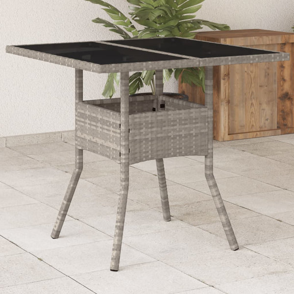Grauer Gartentisch Actiunea 80x80x75cm (Polyrattan)