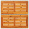Beiger Gartentisch Actiunea 80x80x75cm (Polyrattan und Akazienholz)