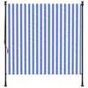 Blau-weißer Außenrollladen Feliana 150x270cm (Stoff und Stahl)