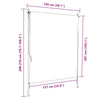 Blau-weißer Außenrollladen Feliana 150x270cm (Stoff und Stahl)
