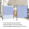 Blau-weißer Außenrollladen Feliana 150x270cm (Stoff und Stahl)