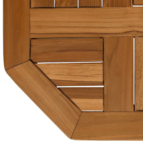 Tischplatte Leba 40x40x2,5cm (Achteck Teak)