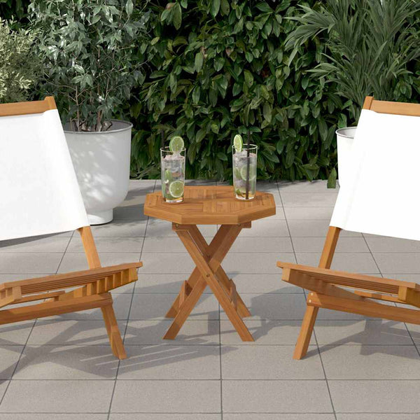 Tischplatte Leba 40x40x2,5cm (Achteck Teak)