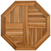 Tischplatte Leba 50x50x2,5cm (Achteck Teak)