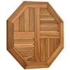 Tischplatte Leba 50x50x2,5cm (Achteck Teak)