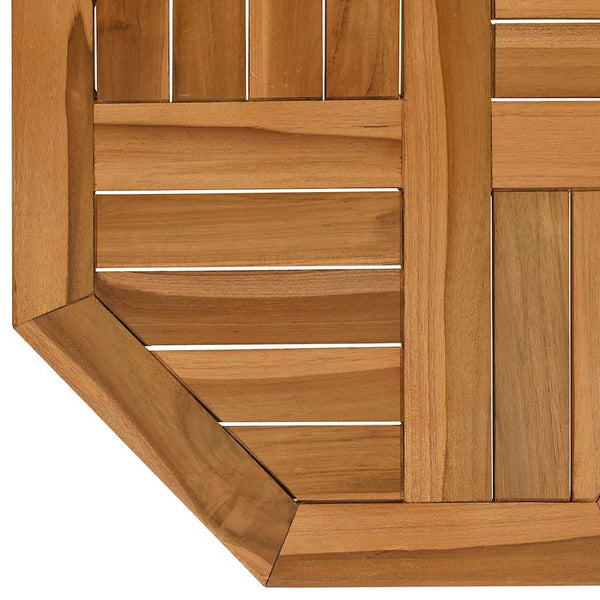 Tischplatte Leba 50x50x2,5cm (Achteck Teak)