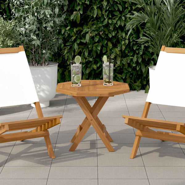 Tischplatte Leba 50x50x2,5cm (Achteck Teak)