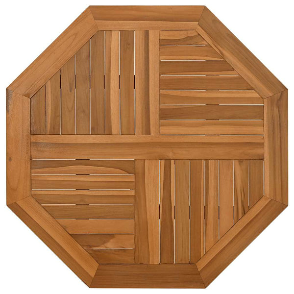 Tischplatte Leba 60x60x2,5cm (Achteck Teak)