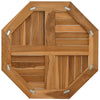 Tischplatte Leba 60x60x2,5cm (Achteck Teak)