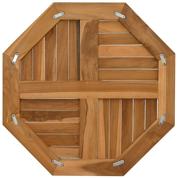 Tischplatte Leba 60x60x2,5cm (Achteck Teak)