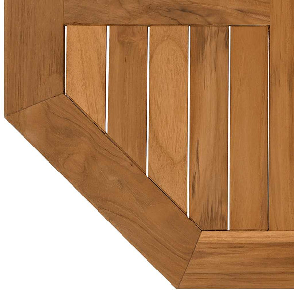 Tischplatte Leba 60x60x2,5cm (Achteck Teak)