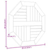 Tischplatte Leba 60x60x2,5cm (Achteck Teak)