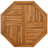 Tischplatte Leba 70x70x2,5cm (achteckig Teak)