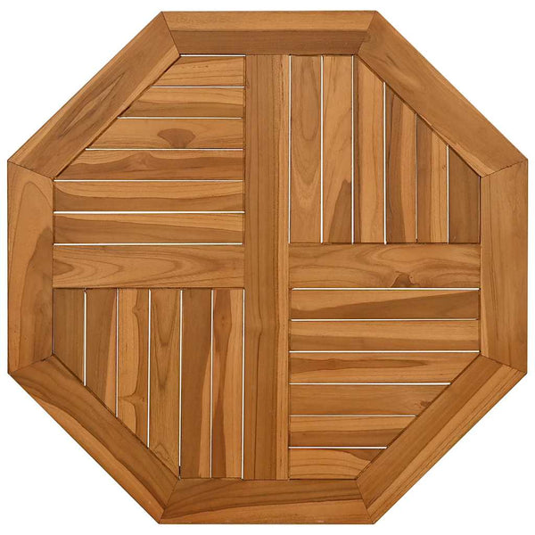 Tischplatte Leba 70x70x2,5cm (achteckig Teak)