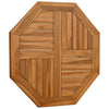 Tischplatte Leba 70x70x2,5cm (achteckig Teak)