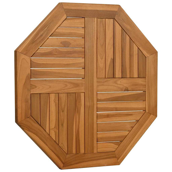 Tischplatte Leba 70x70x2,5cm (achteckig Teak)