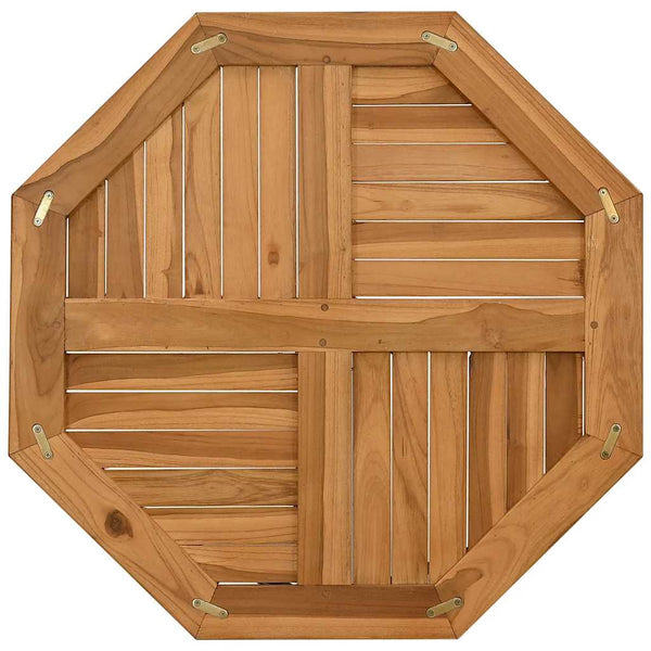Tischplatte Leba 70x70x2,5cm (achteckig Teak)