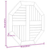 Tischplatte Leba 70x70x2,5cm (achteckig Teak)