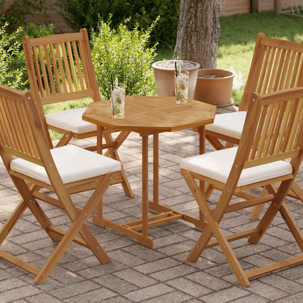 Tischplatte Leba 70x70x2,5cm (achteckig Teak)