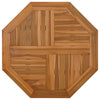Tischplatte Leba 80x80x2,5cm (Achteck Teak)