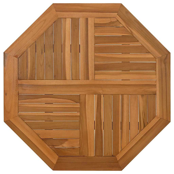 Tischplatte Leba 80x80x2,5cm (Achteck Teak)