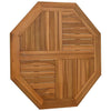 Tischplatte Leba 80x80x2,5cm (Achteck Teak)