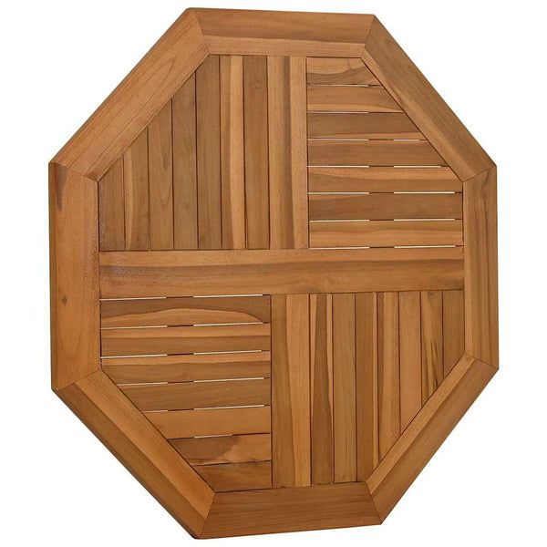 Tischplatte Leba 80x80x2,5cm (Achteck Teak)