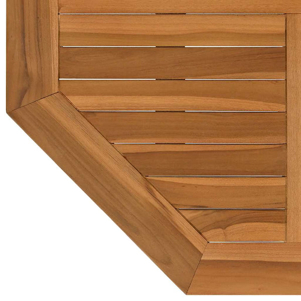 Tischplatte Leba 80x80x2,5cm (Achteck Teak)