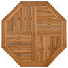 Tischplatte Leba 90x90x2,5cm (achteckig Teak)