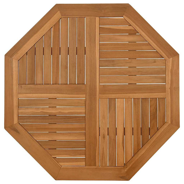 Tischplatte Leba 90x90x2,5cm (achteckig Teak)