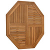 Tischplatte Leba 90x90x2,5cm (achteckig Teak)