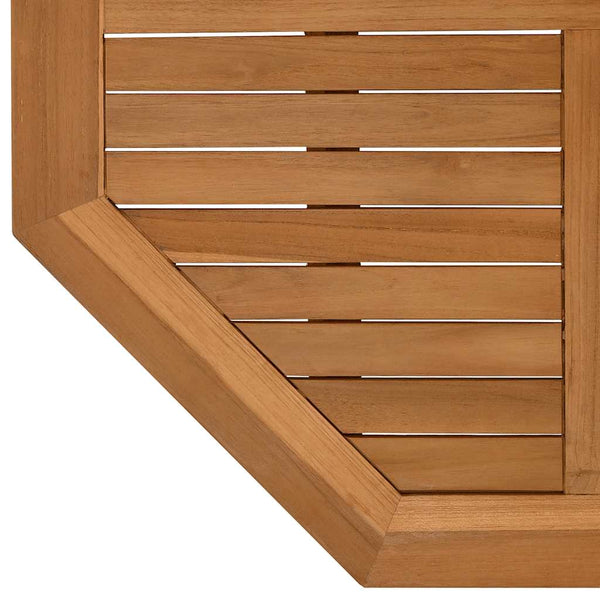 Tischplatte Leba 90x90x2,5cm (achteckig Teak)