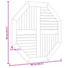 Tischplatte Leba 90x90x2,5cm (achteckig Teak)