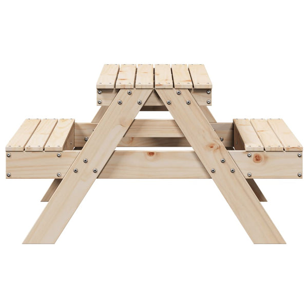 Lasten piknikpöytä Erestina 88x97x52cm (mänty)