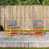 Brauner Gartensofa-Set Iordachi (3-teilig, Kiefernholz)