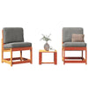 Brauner Gartensofa-Set Iordachi (3-teilig, Kiefernholz)