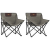 Graue klappbare Campingstühle mit Taschen Glicerim (2 Stück)