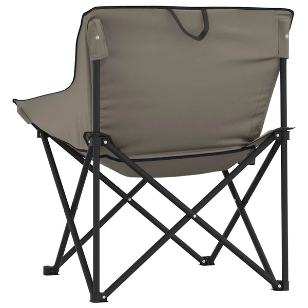 Graue klappbare Campingstühle mit Taschen Glicerim (2 Stück)