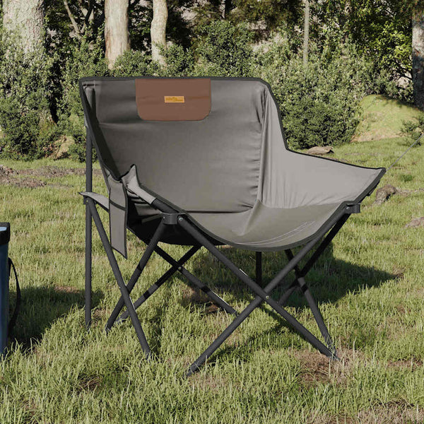 Graue klappbare Campingstühle mit Taschen Glicerim (2 Stück)