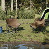 Braune klappbare Campingstühle mit Taschen Glicerim (2 Stück)