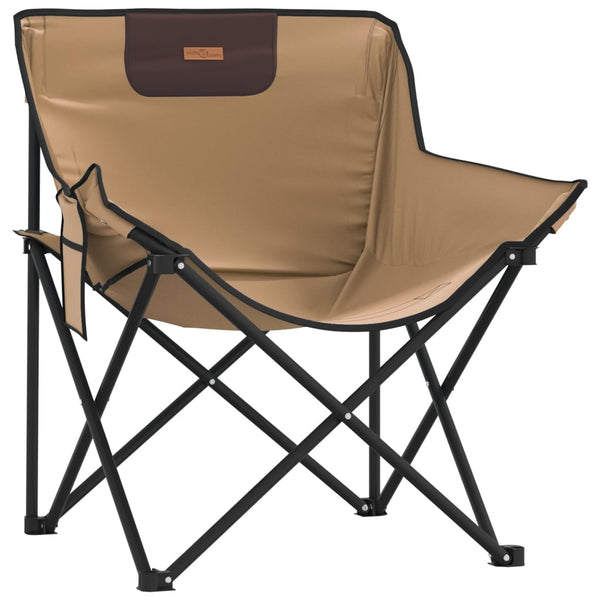 Braune klappbare Campingstühle mit Taschen Glicerim (2 Stück)