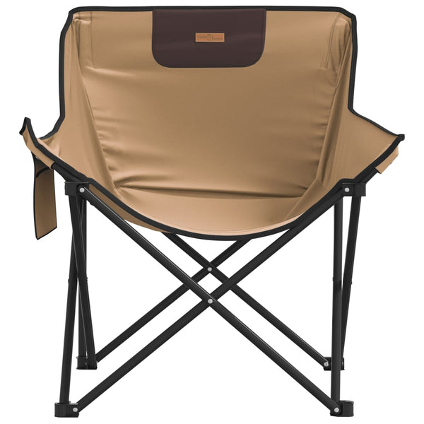 Braune klappbare Campingstühle mit Taschen Glicerim (2 Stück)