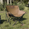 Braune klappbare Campingstühle mit Taschen Glicerim (2 Stück)