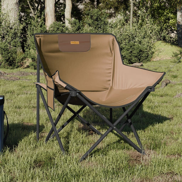 Braune klappbare Campingstühle mit Taschen Glicerim (2 Stück)