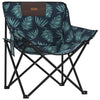 Faltbare Campingstühle mit Taschen Glicerim (2 Stück Blätter-Muster)